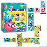 гр Игры со смешариками "Домино" VT 2105-01 /рус/ (20) "Vladi Toys"