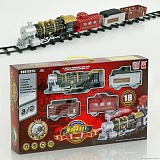 Железная дорога 3052 (12) свет, звук, на батарейках, в коробке оптом в SevenTrade.com.ua