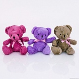 Мягкая игрушка 037 "Мишка" 3 цвета, 22см оптом в SevenTrade.com.ua